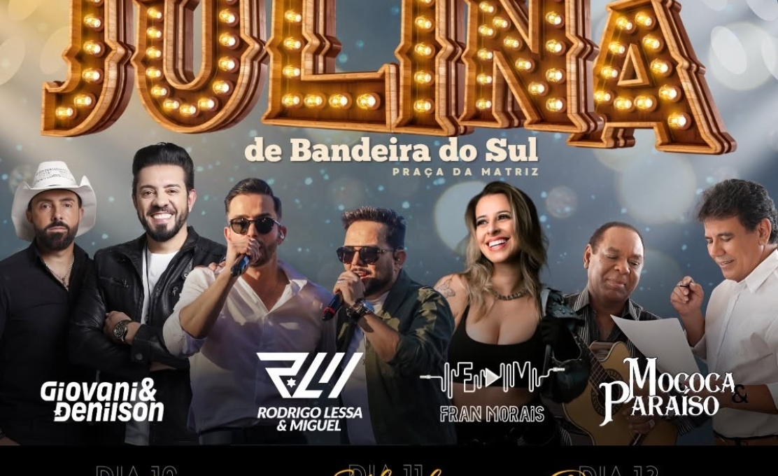 A Festa Julina de Bandeira do Sul está chegando! 