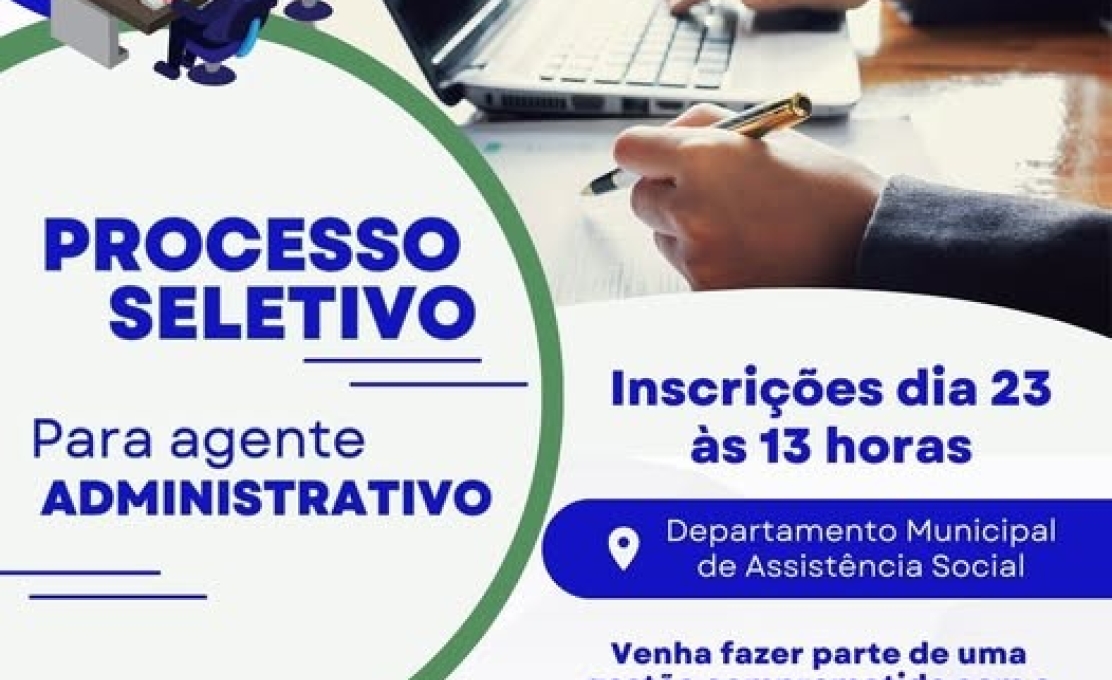 Processo Seletivo Simplificado para Administrativo - Inscrições Abertas!