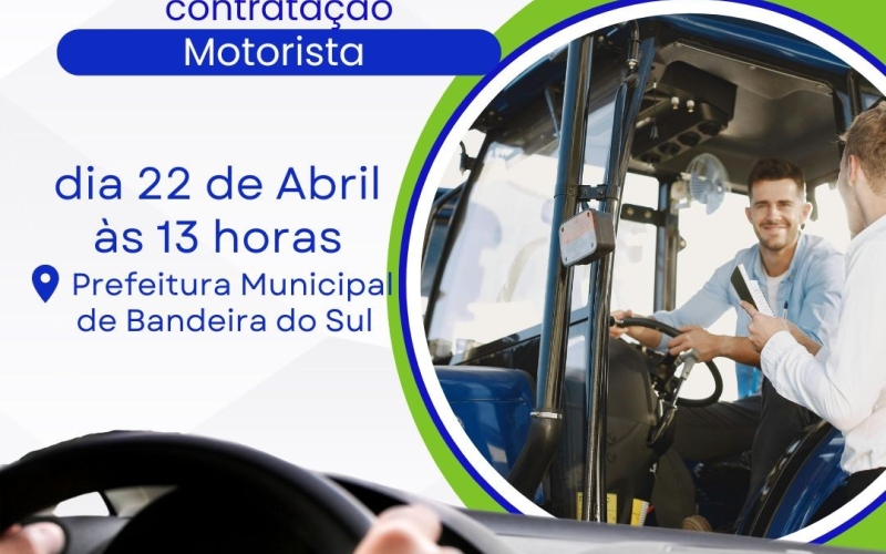 VAGAS ABERTAS PARA MOTORISTA!