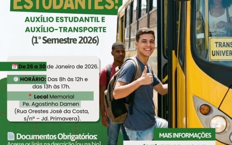 Auxílio Estudantil e Auxílio-Transporte
