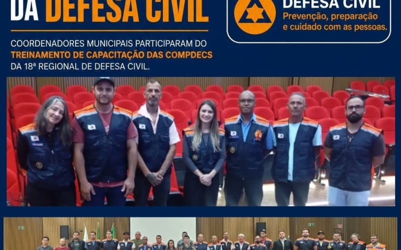 Treinamento de Capacitação das COMPDECs da 18ª Regional de Defesa Civil
